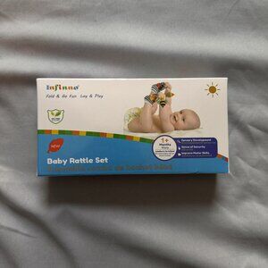 Infinno Baby Wrist Foot Finder 4 Piece Rattle Set Garden Bugs